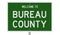 Road sign for Bureau County