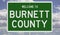 Road sign for Burnett County