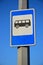 Road sign BUS STOP