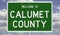 Road sign for Calumet County