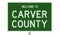 Road sign for Carver County