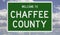 Road sign for Chaffee County