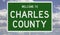 Road sign for Charles County