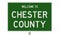 Road sign for Chester County