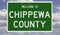 Road sign for Chippewa County