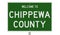 Road sign for Chippewa County