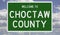 Road sign for Choctaw County