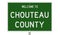Road sign for Chouteah County