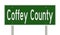 Road sign for Coffey County