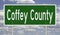 Road sign for Coffey County