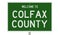 Road sign for Colfax County