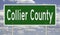 Road sign for Collier County