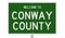 Road sign for Conway County
