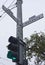 Road sign at the corner between the famous Ashbury and Haight streets