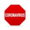 Road sign coronavirus