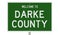 Road sign for Darke County
