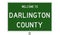 Road sign for Darlington County