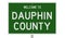 Road sign for Dauphin County