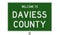 Road sign for Daviess County