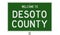 Road sign for Desoto County