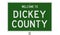 Road sign for Dickey County