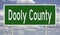 Road sign for Dooly County