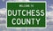 Road sign for Dutchess County