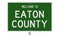 Road sign for Eaton County