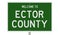 Road sign for Ector County