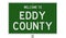 Road sign for Eddy County