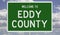 Road sign for Eddy County