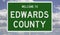 Road sign for Edwards County