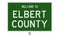 Road sign for Elbert County