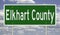 Road sign for Elkhart County