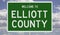 Road sign for Elliott County