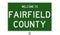 Road sign for Fairfield County