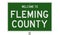 Road sign for Fleming County