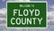 Road sign for Floyd County
