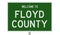 Road sign for Floyd County