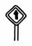 Road sign freehand illustration