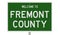 Road sign for Fremont County