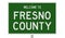 Road sign for Fresno County