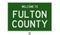 Road sign for Fulton County