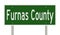 Road sign for Furnas County
