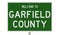 Road sign for Garfield County