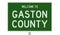 Road sign for Gaston County