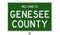 Road sign for Genesee County