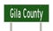 Road sign for Gila County