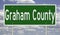 Road sign for Graham County