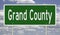 Road sign for Grand County